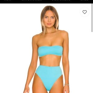 Frankie’s bikinis aquamarine bathing suit size M.